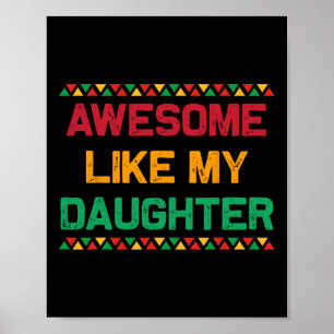 Toll wie meine Tochter Geschenke Vatertag Junetee Poster