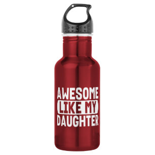 Toll wie meine Tochter Lustiger Papa Vatertag Edelstahlflasche