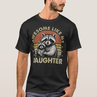 Toll wie meine Tochter Retro Männer Lustiger Vater T-Shirt