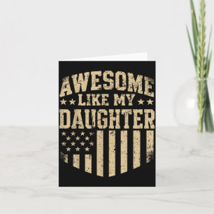Toll wie Tochter Camo USA-Flagge Vatertag Karte