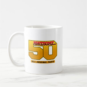 Tolle 50 Jahre Geburtstagsjubiläum Kaffeetasse