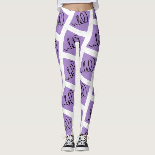 Tolle Abstract-Kunst-Schreibdruck-Leggings Leggings