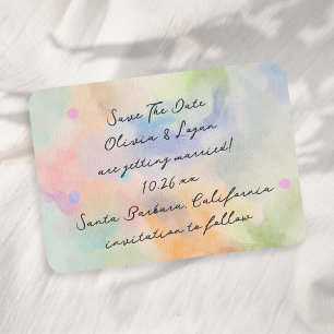 Tolle abstrakte Aquarell-Moderne Schrift Hochzeit Save The Date