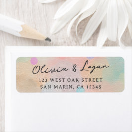 Tolle abstrakte Aquarell-Moderne-Script-Hochzeit