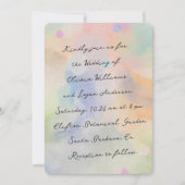Tolle abstrakte Aquarell-Moderne-Script-Hochzeit Einladung (Vorderseite)
