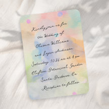 Tolle abstrakte Aquarell-Moderne-Script-Hochzeit