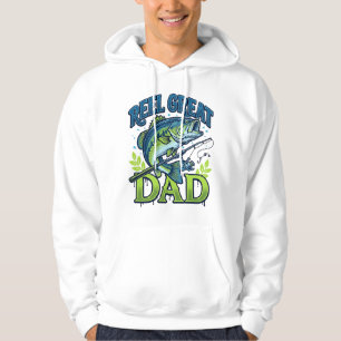 Tolle Angel-Vater-Bass-Angeln Vintage-Vektor-Desig Hoodie