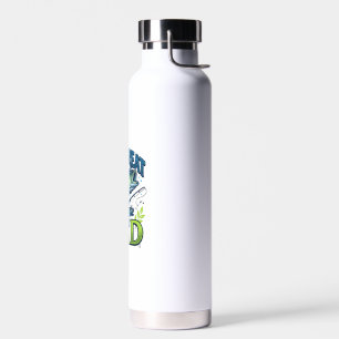 Tolle Angelrute Papa Bass-Angeln Vintage-Vektordes Trinkflasche