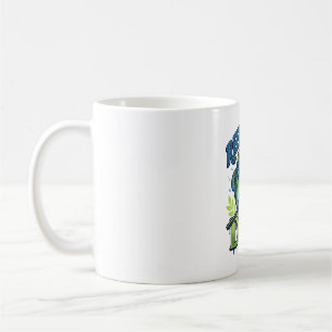 Tolle Angelrute Papa Bass-Angeln Vintage-Vektorges Kaffeetasse