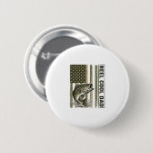 Tolle Angler-Vater-Flagge Vektor-Design_1 Button (Vorne & Hinten)