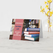 Tolle Arbeit! DEAN's LIST-Gelehrte-Glückwunsch-Kar Karte (Gelbe Blume)