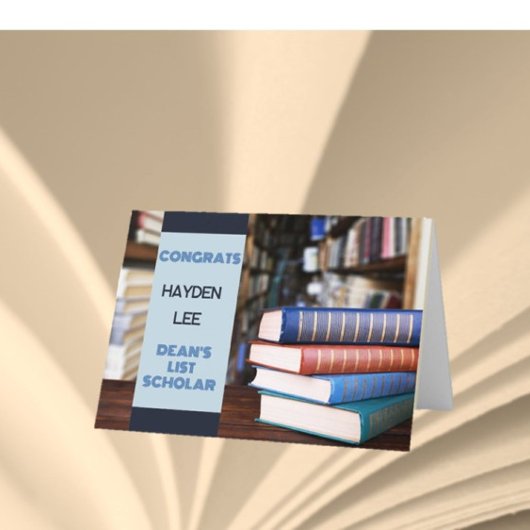 Tolle Arbeit! DEAN's LIST-Gelehrte-Glückwunsch-Kar Karte