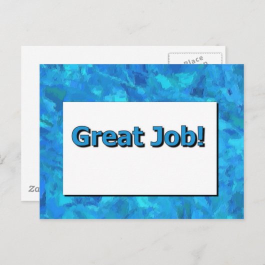 Tolle Arbeit! Postkarte (Vorne/Hinten)