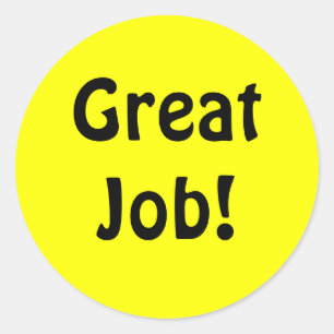Tolle Arbeit! REward-Aufkleber Runder Aufkleber