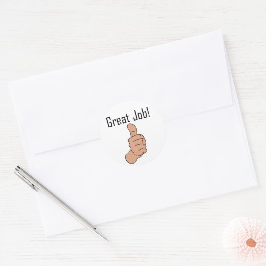 Tolle Arbeit! Runder Aufkleber (Umschlag)