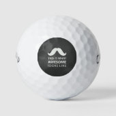 Tolle Bartbinde Golfball (Vorderseite)