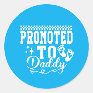 Tolle beworbene Daddy-Jungs-Wortkunst Runder Aufkleber