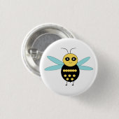 Tolle Biene Knopf Button (Vorne & Hinten)