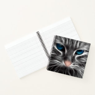 Tolle Blaue Katzenaugen Notizblock