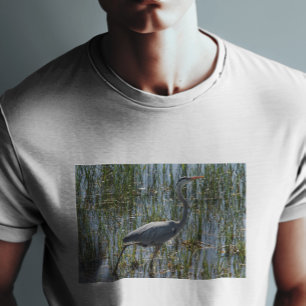 Tolle Blaureiher-Vogel-Foto T-Shirt