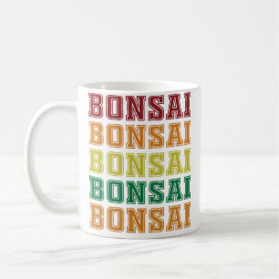 Tolle Bonsai-Lettering-Gestaltung Liebe Japan Und Kaffeetasse