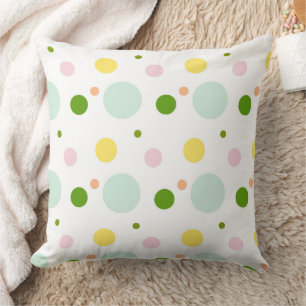 Tolle bunte Punkte-Muster Kissen