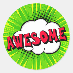 Tolle Comic- Pop-Art- Sticker