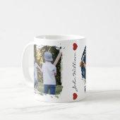 Tolle Dad Baseball trendy individuelles Design Kaffeetasse (Vorderseite Links)
