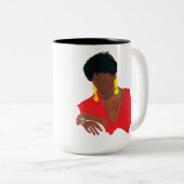 Tolle Dame Classic Mug Zweifarbige Tasse (VorderseiteRechts)