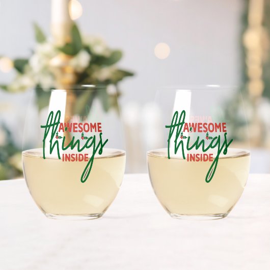 Tolle Dinge drin Weinglas Ohne Stiel (Insitu (Hochzeit))