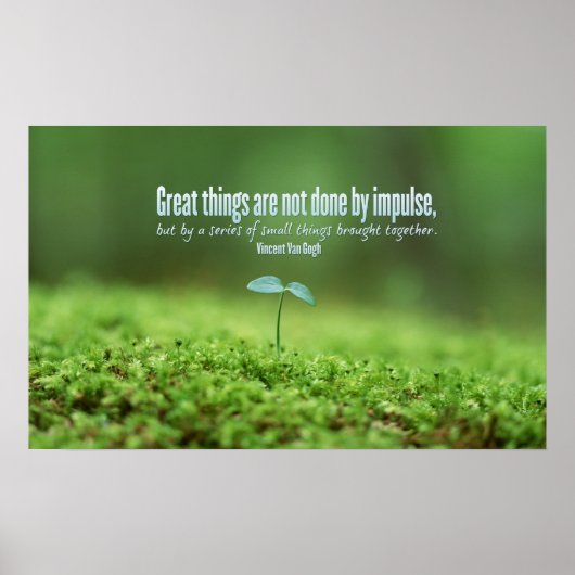 Tolle Dinge Inspiration Poster Print (Vorne)