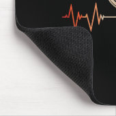 Tolle Disc-Golf-Heartbeat-Geschenk-Frisbee Mousepad (Ecke)
