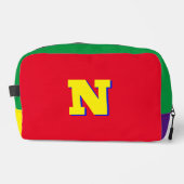 Tolle Farben Monogramm-Tasche Waschbeutel (Vorderseite)