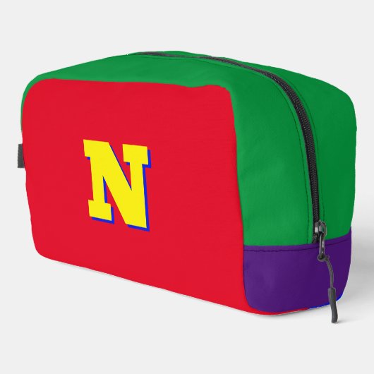 Tolle Farben Monogramm-Tasche Waschbeutel (Rechte Ecke)