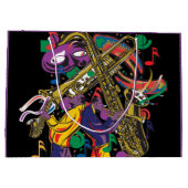 Tolle Fest-New- Orleansmusik Große Geschenktüte (Rückseite)