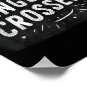 Tolle Fingers Crossed Sprachgrafik Poster (Ecke)