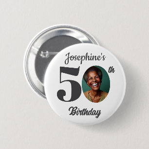 Tolle Fotofavorit zum 50. Geburtstag Button