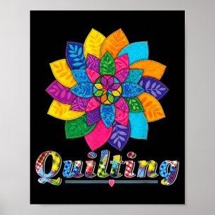 Tolle Frauen Quilten Nähen Liebe Quiltmuster Qui Poster