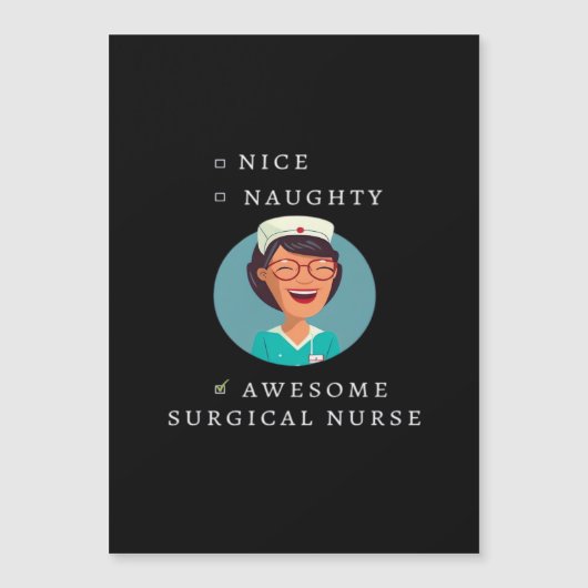 Tolle Freche Großartige Operationsschwester  Magnetkarte (Vorderseite)