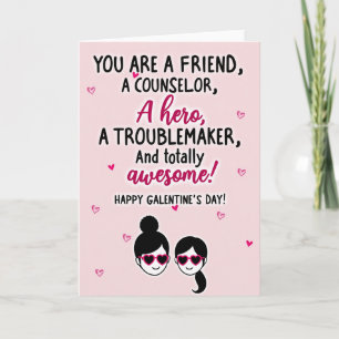 Tolle Freund Galentines Day Karte