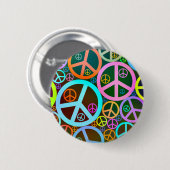 Tolle Friedensliebe Herz Button (Vorne & Hinten)