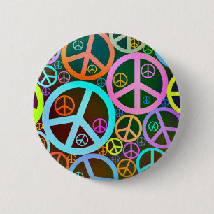 Tolle Friedensliebe Herz Button