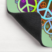 Tolle Friedensliebe Herz Mousepad (Ecke)