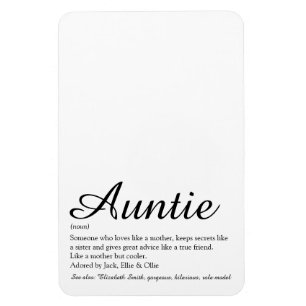 Tolle Fun Weltweit beste Tante Tante Definition Magnet