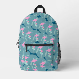 Tolle Fünfziger-Jahre Abstrakte Bumerang-Muster-Ku Bedruckter Rucksack