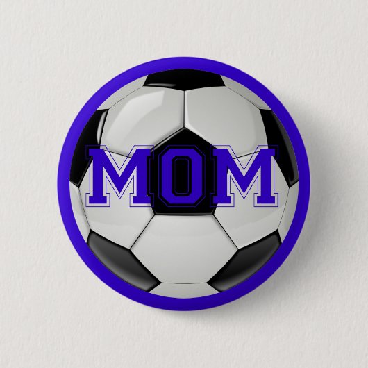 Tolle Fußballmutter in individuellen Farben Button (Vorderseite)