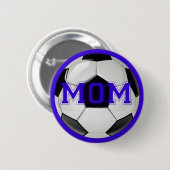 Tolle Fußballmutter in individuellen Farben Button (Vorne & Hinten)