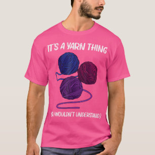 Tolle Garn-Geschenk für Männer Frauen Häkeln Stric T-Shirt