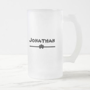 Tolle Geschenkidee Moderne Schrift Name Rustikal K Mattglas Bierglas