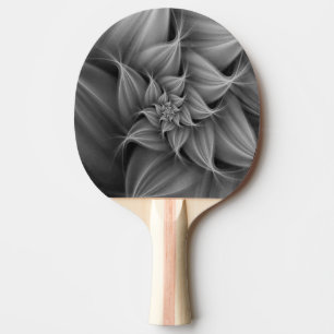 Tolle graue Blumenfraktale Tischtennis Schläger